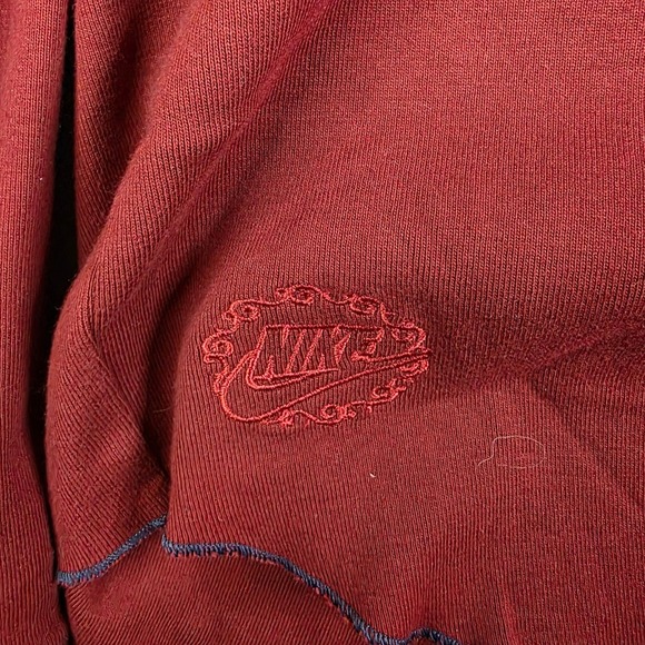 Nike Men's Large Red Long Sleeve Henley Shirt Cotton Athletic Casual‎ - Picture 3 of 10